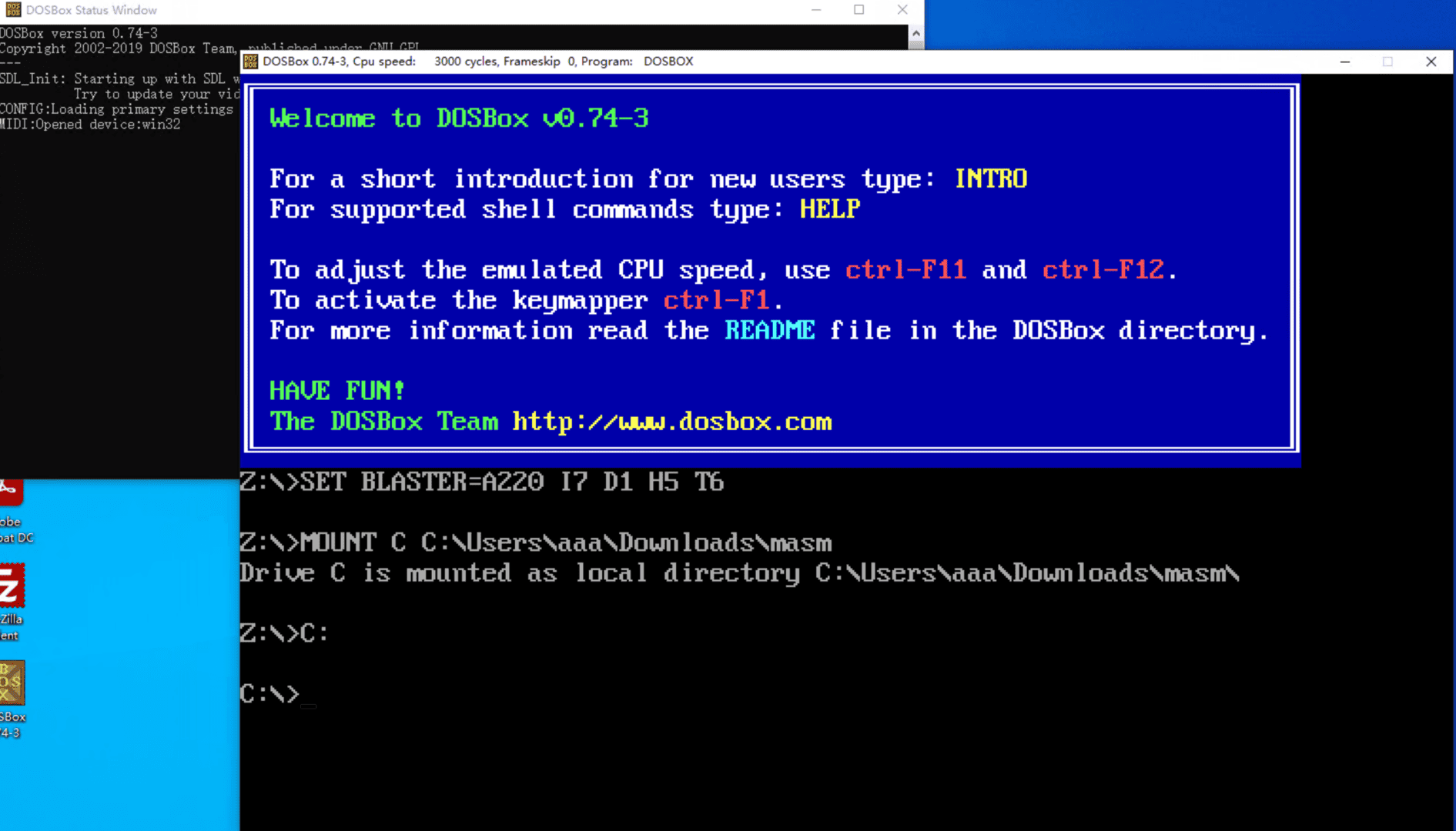 Configuring DOSBox and its window size | Menghuan1918's Blog