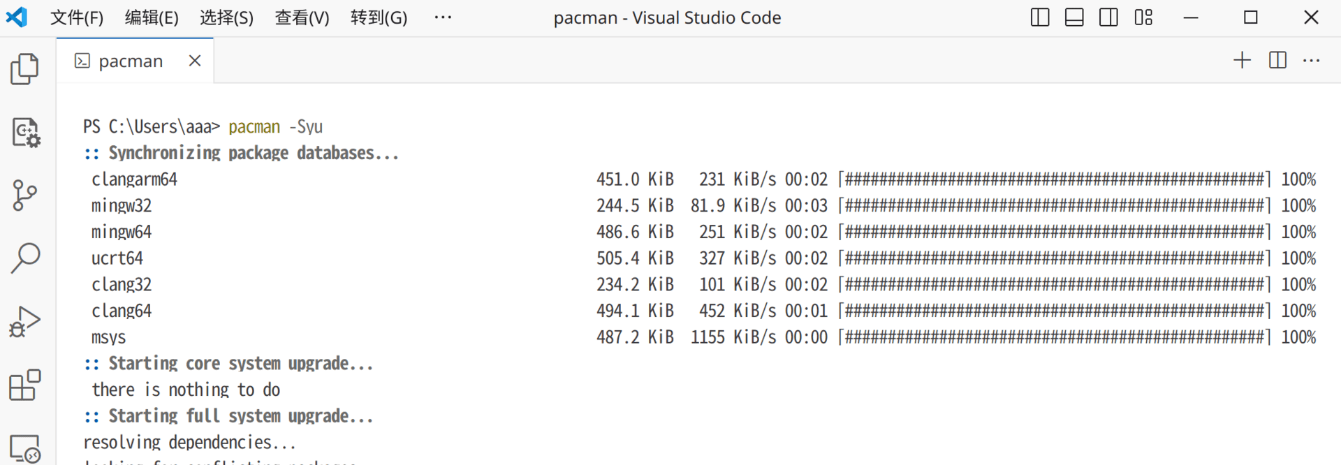 就是Arch Linux同款包管理器啦